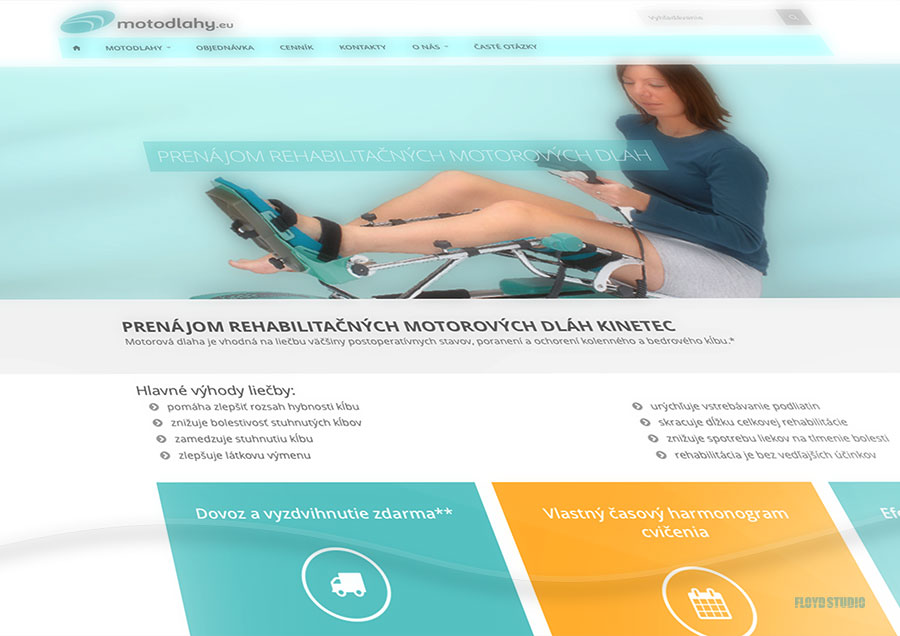 Motodlahy.eu website - Website with on-line reservation system 